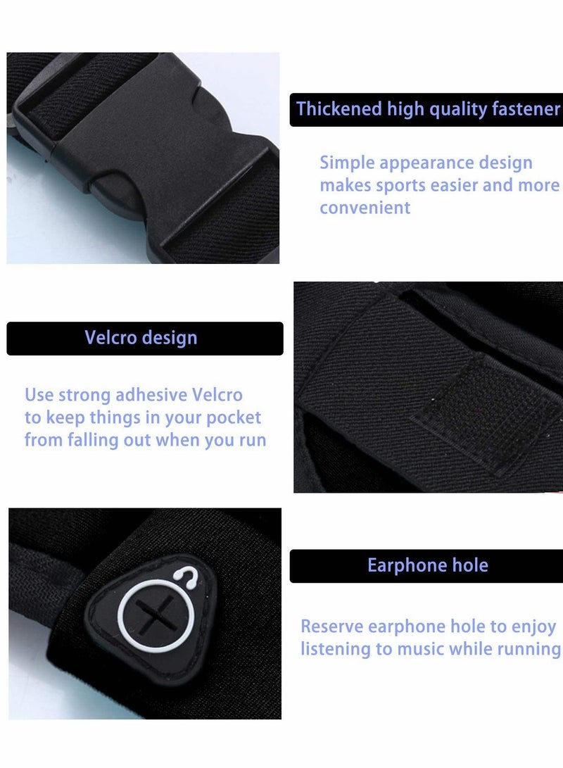 Cell Phone Armband Case and Running Waist Set, Waterproof and Reflective