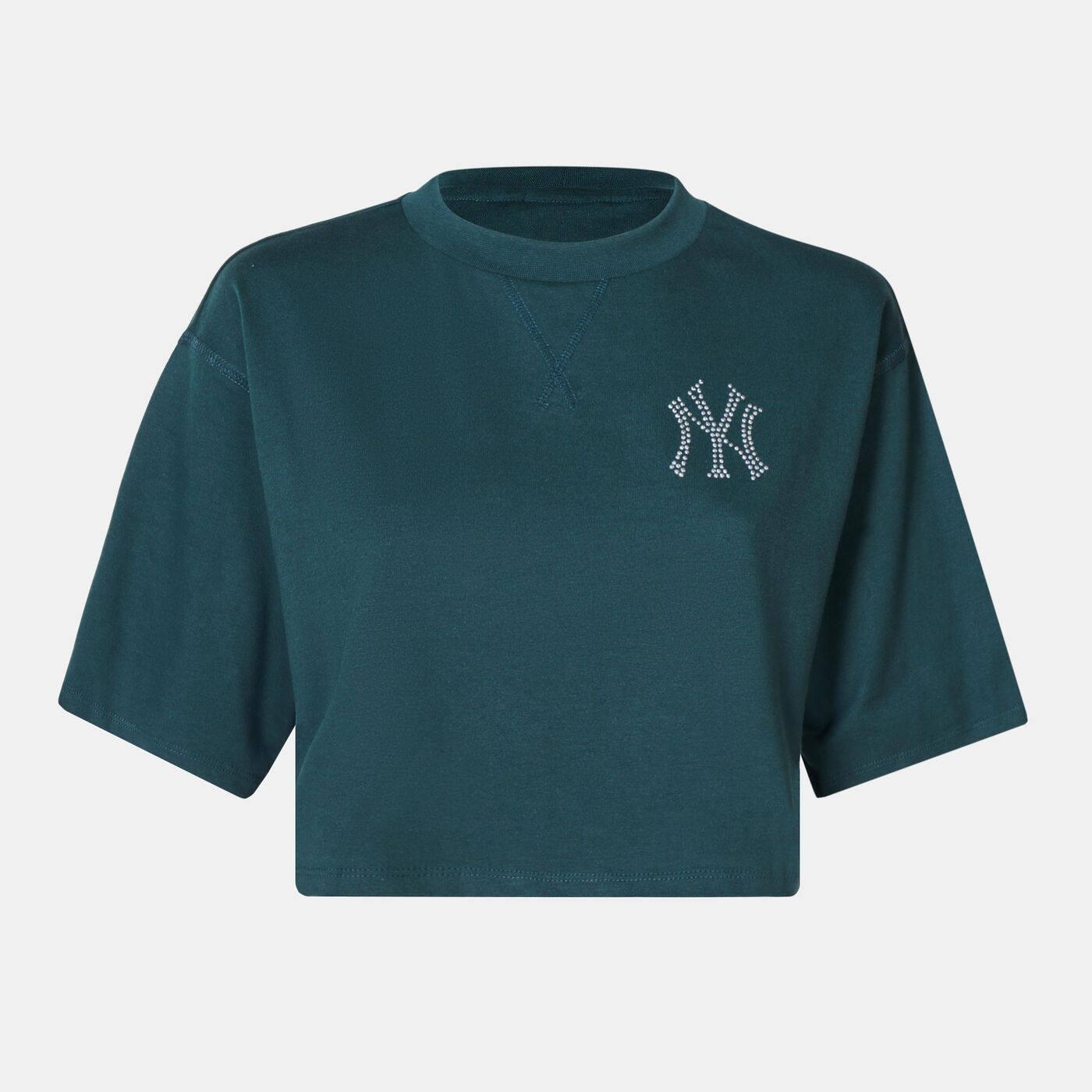 Women's MLB New York Yankees Diamante Crop Top