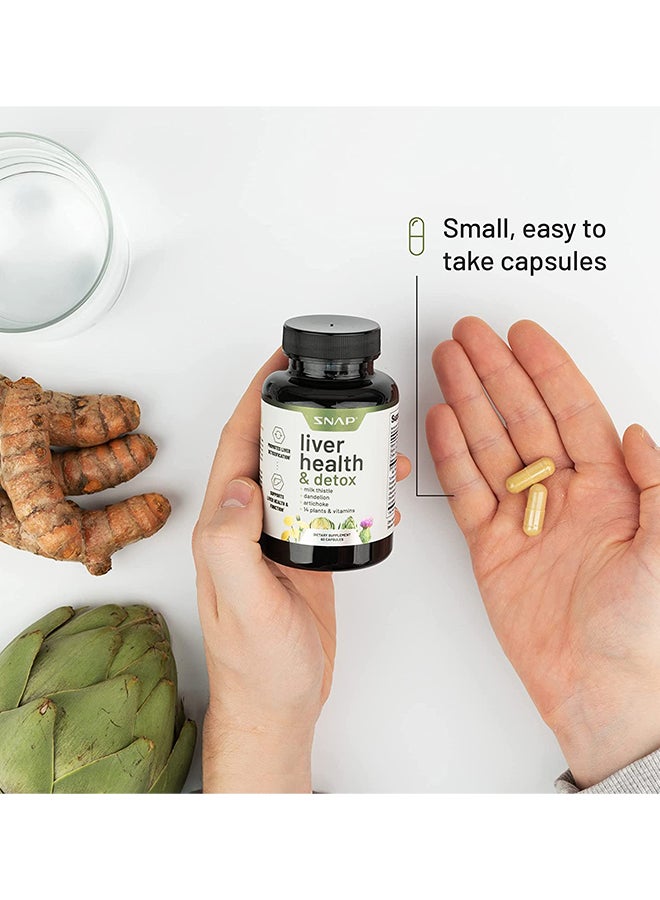 Liver Health And Detox Promotes Liver Detoxification and Support Liver Health and Function Dietary Supplement 60 Capsules