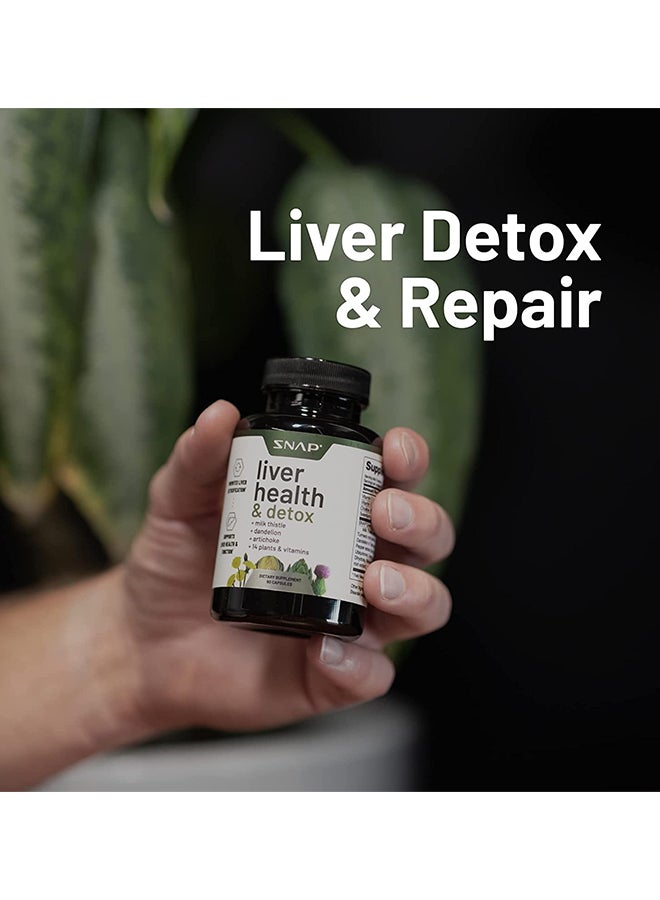 Liver Health And Detox Promotes Liver Detoxification and Support Liver Health and Function Dietary Supplement 60 Capsules