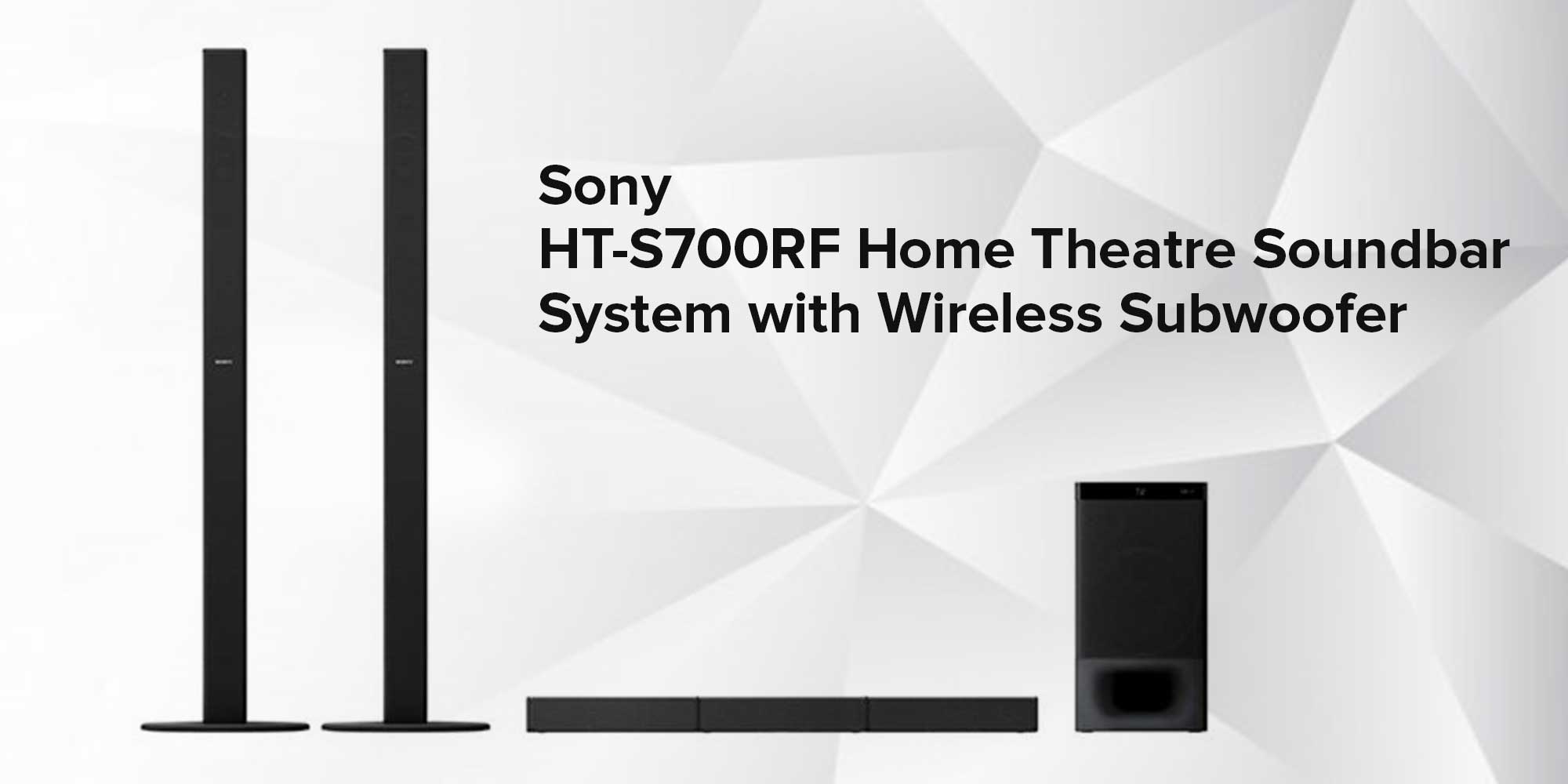 5.1ch Home Theatre Soundbar System With Wireless Subwoofer HT-S700F Black