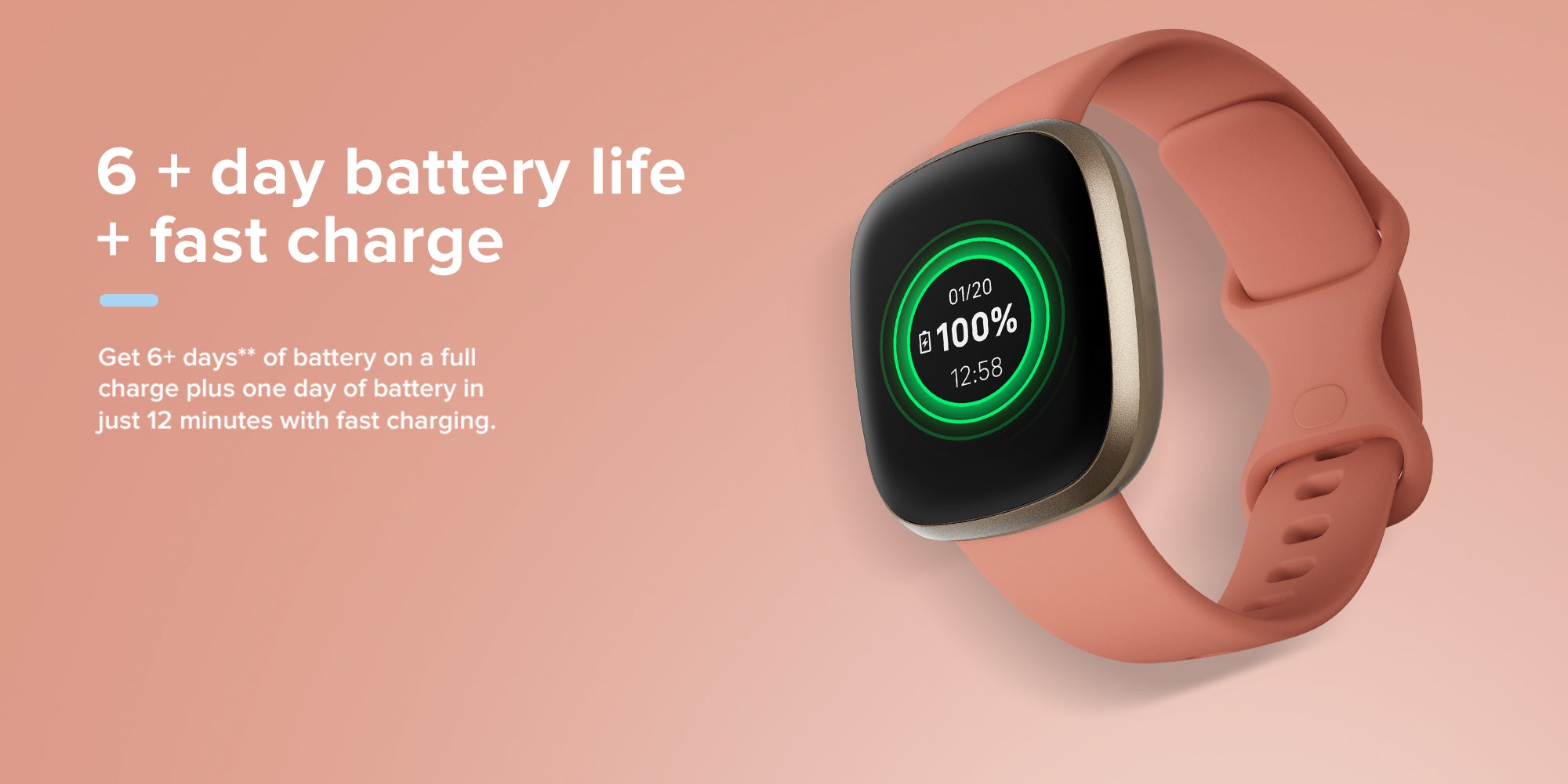 Versa 3 Health & Fitness Smartwatch with 6-months Premium Membership Included Built-in GPS Daily Readiness Score and Up To 6+ Days Battery Midnight/Soft Gold Aluminium