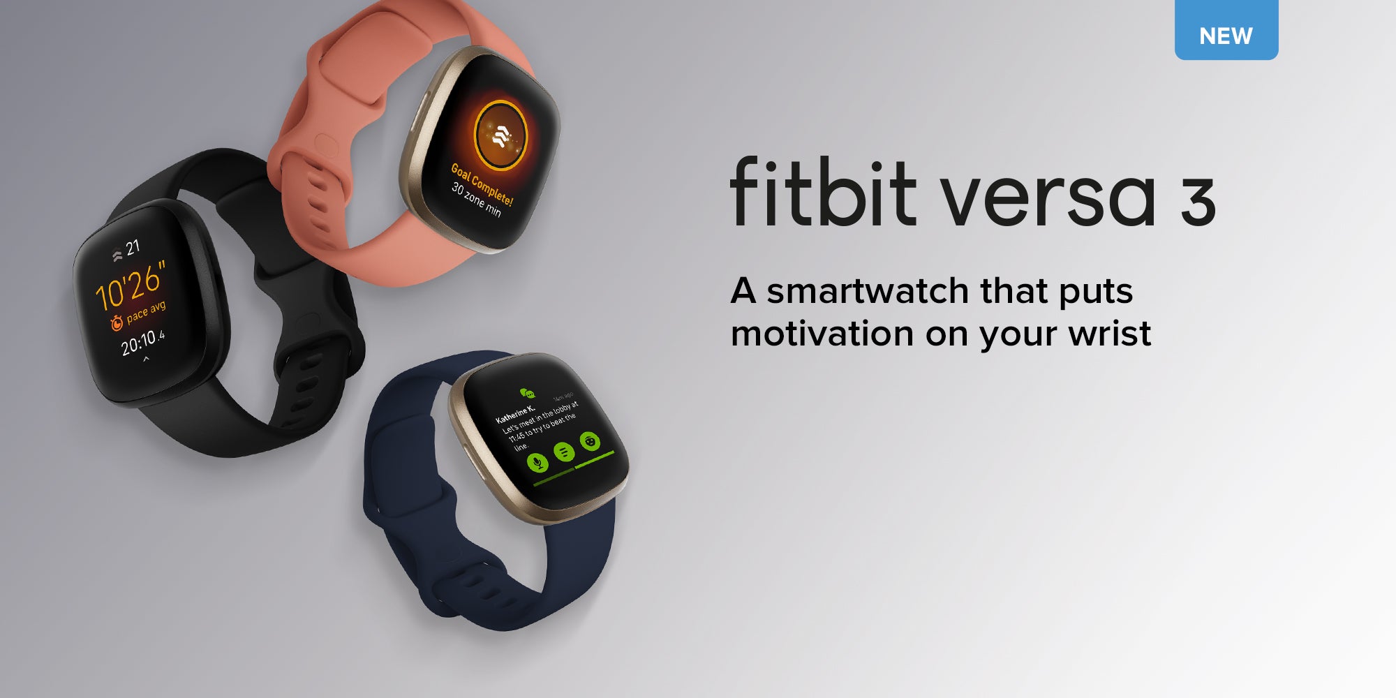 Versa 3 Health & Fitness Smartwatch with 6-months Premium Membership Included Built-in GPS Daily Readiness Score and Up To 6+ Days Battery Midnight/Soft Gold Aluminium