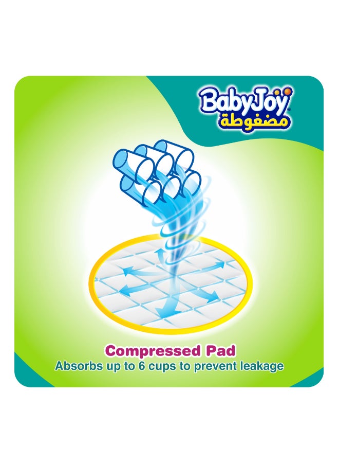 Compressed Diamond Pad Diaper, Size 4, Large, Mega Pack, 60 Count