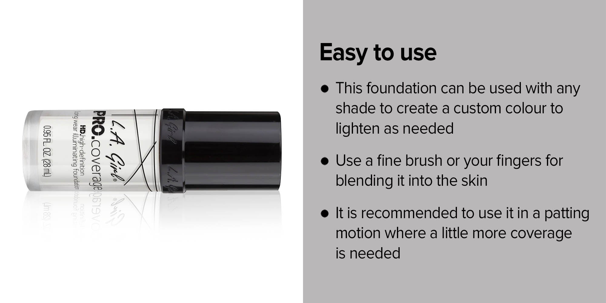 Pro Coverage HD Long Wear Illuminating Foundation GLM641 White