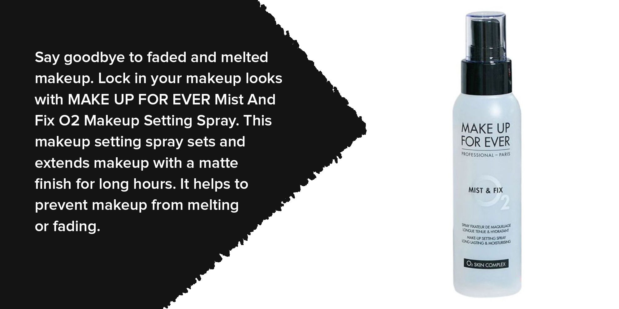 Mist And Fix O2 Makeup Setting Spray White
