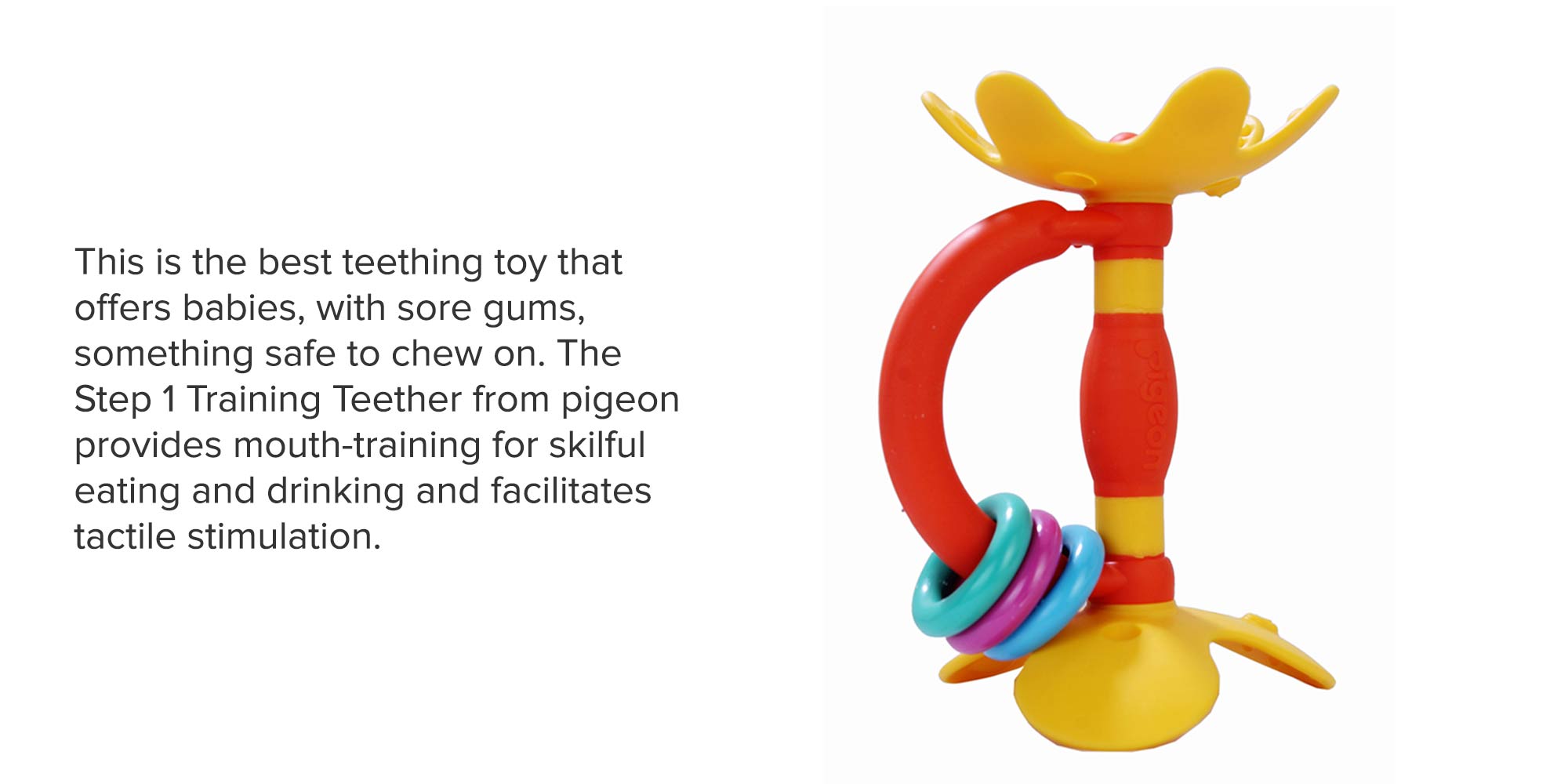 Training Step 1 Teether, 4+ Months - Orange/Yellow