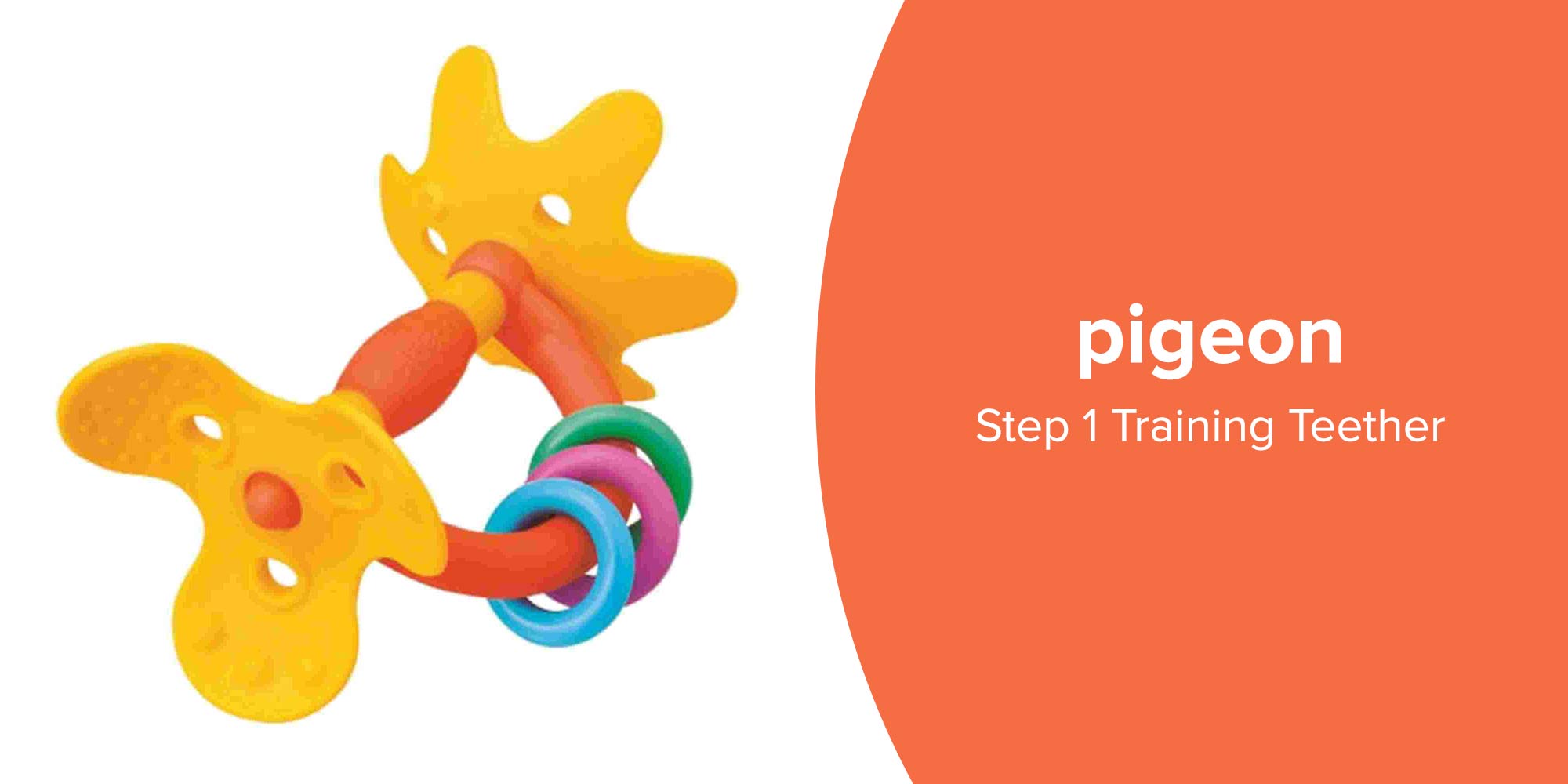 Training Step 1 Teether, 4+ Months - Orange/Yellow