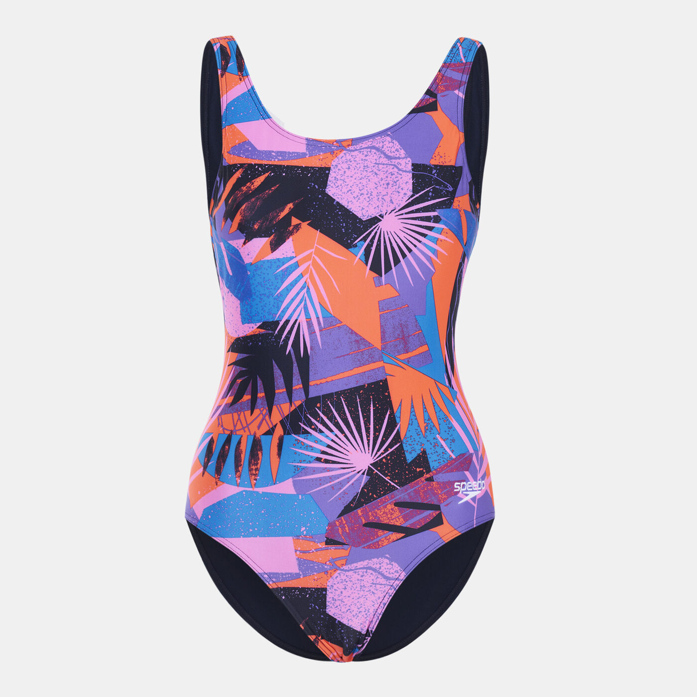 Women's Allover Print U-Back One-Piece Swimsuit