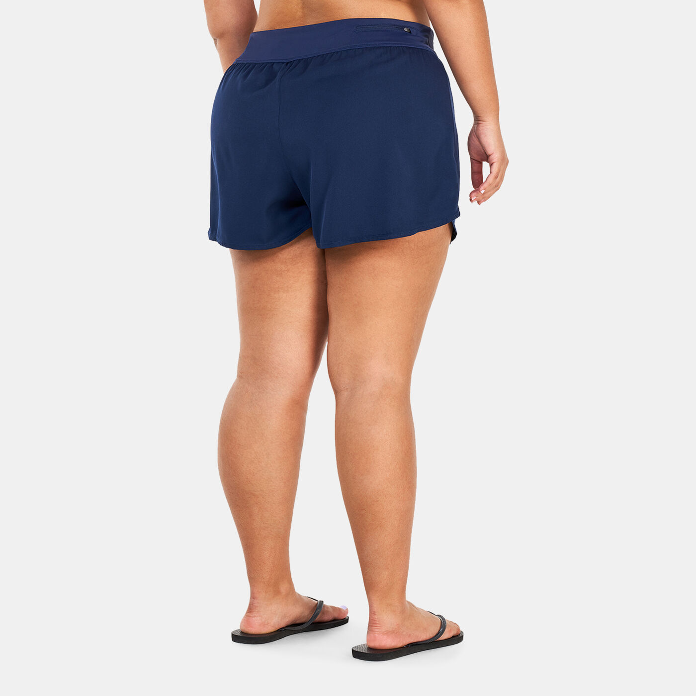 Women's Solid Swim Board Shorts (Plus Size)