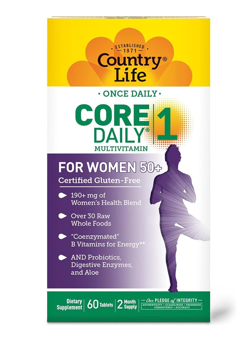 Country Life Core Daily-1 Women 50+ , 60 Tablets