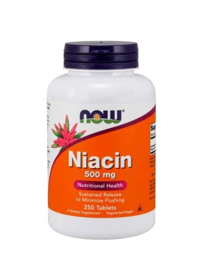 Pack Of 2 Niacin Dietary Supplement 500mg - 250 Tablets