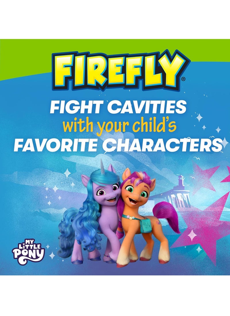 FIREFLY Clean N' Protect My Little Pony Power Toothbrush with 3D Character Cover, Soft Bristles, Battery Included, Ages 3+