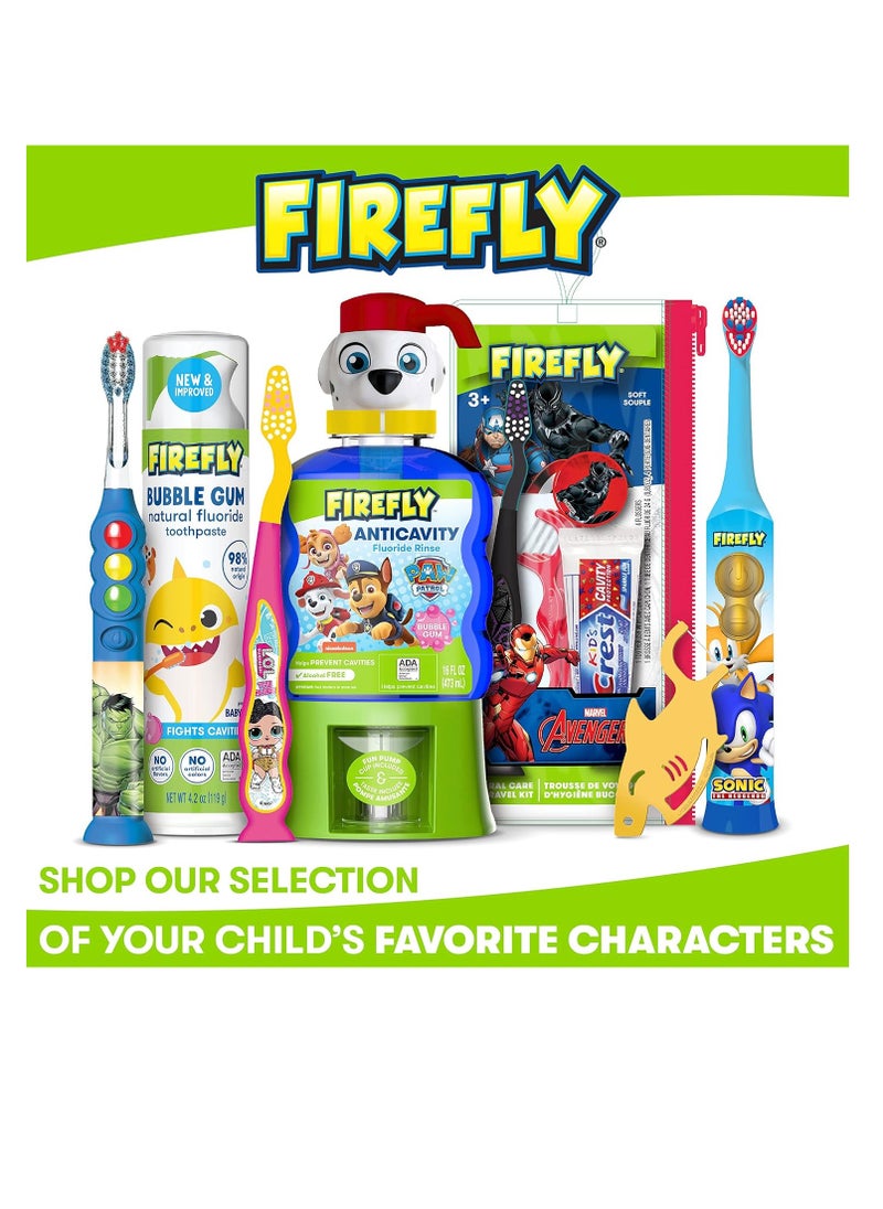 FIREFLY Clean N' Protect My Little Pony Power Toothbrush with 3D Character Cover, Soft Bristles, Battery Included, Ages 3+