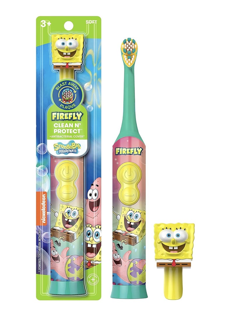 Firefly Clean N' Protect Spongebob Power Toothbrush, 1 Count(Pack of 1)