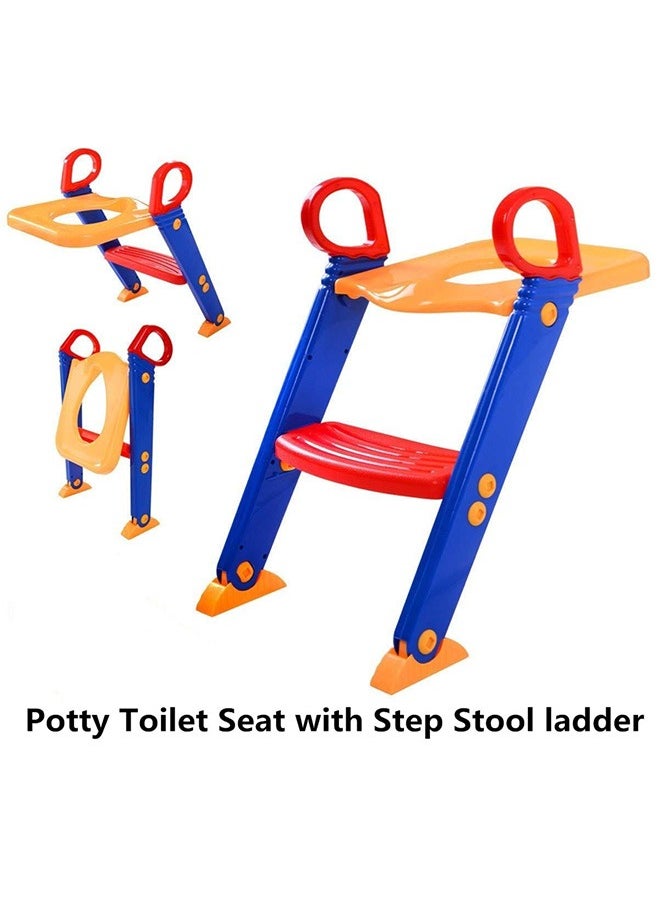 Portable Children'S Folding Toilet Potty Training Ladder Chair