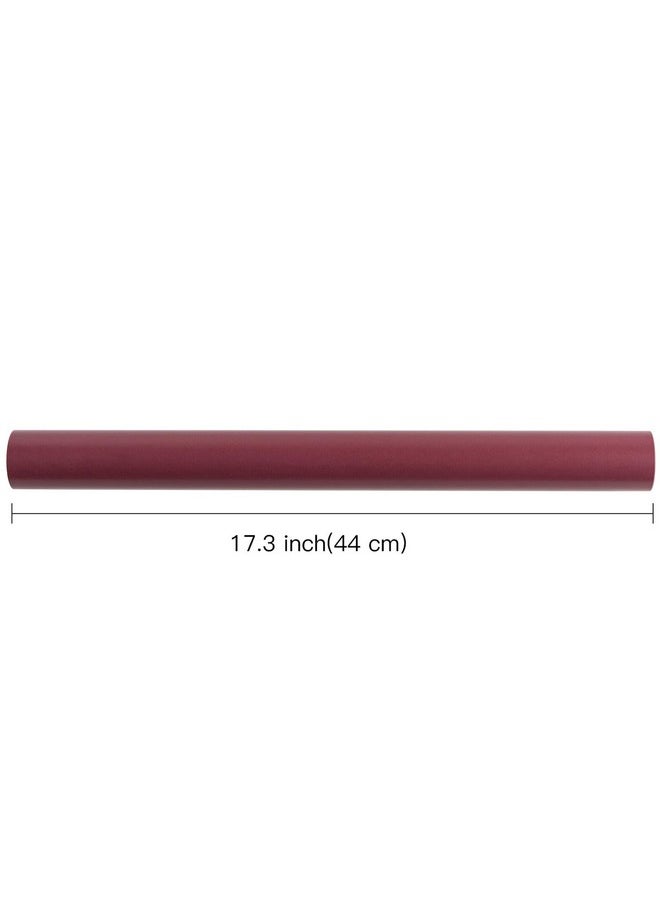 Wine Red Wrapping Paper Solid Color- Mini Roll - For Christmas, Wedding, Birthday, Shower, Congrats, And Holiday - 17.5 Inches X 32.8 Feet