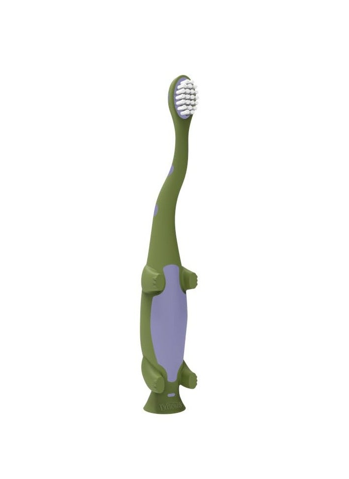 Dr. Brown's Toddler Toothbrush, Dinosaur, Green, 1-Pack