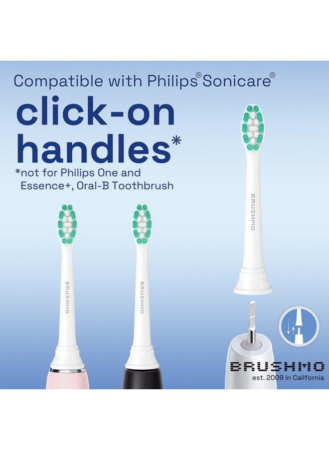 Replacement Toothbrush Heads Compatible With Philips Sonicare Optimal Plaque Control Hx9023/65, White, 8 Pack