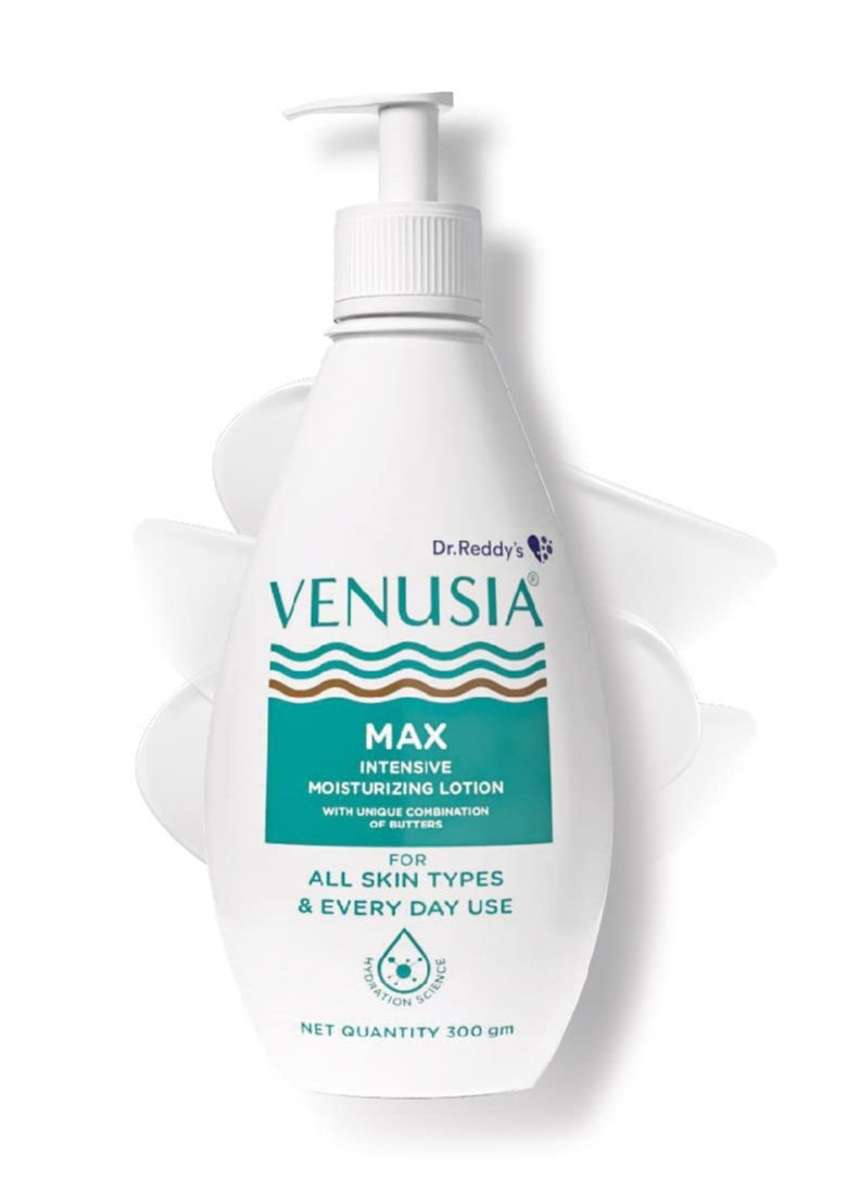 Moisturizer Lotion For Everyday Use for Dry Skin Contains Shea Butter  Mango Butter  Aloe Butter and Cocoa Butter. Paraben Free and Non irritant formula 300 g