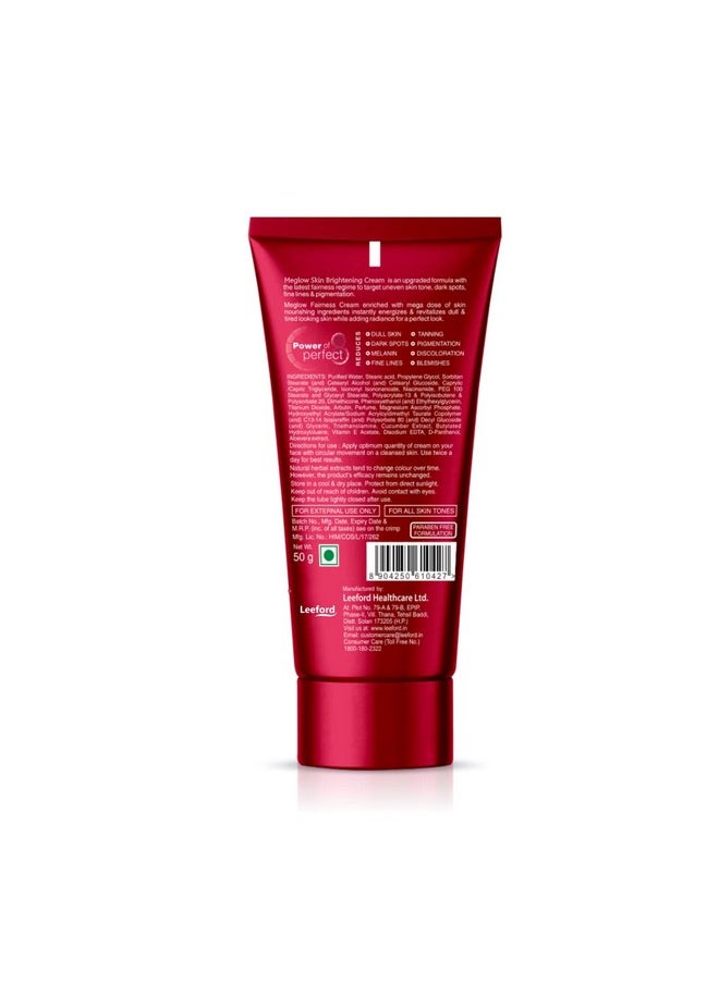 Fairness Face Cream For Women Pack Of 2,50G - Spf15 | Paraben Free Formulation | Enriched With Aloe Vera, Cucumber Extracts And Vitamin E For Soft, Glowing & Radiance Skin
