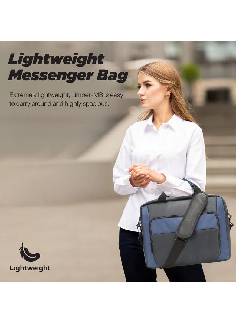 Large Capacity Messenger bag with Multiple Compartments for 15.6” Laptops