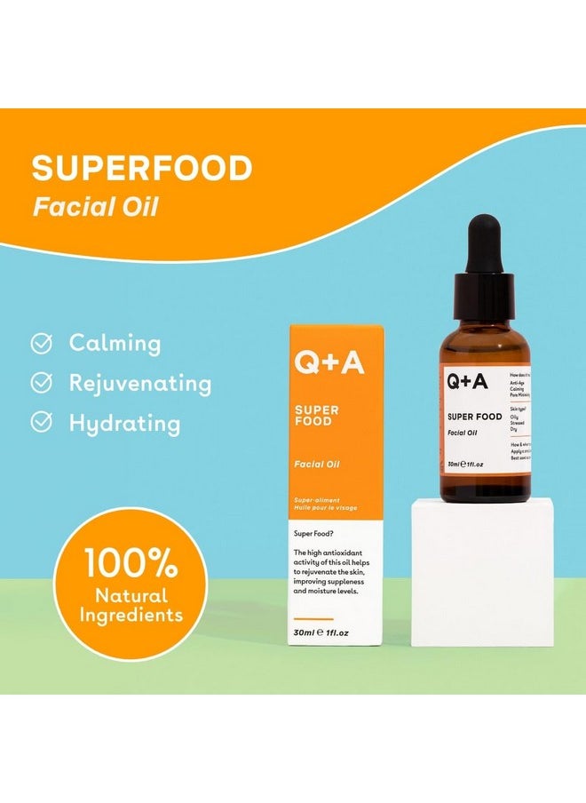 Super Food Facial Oil. A Complexion Enhancing Face Oil Packed With 100% Natural Ingredients. 30Ml/1Fl.Oz