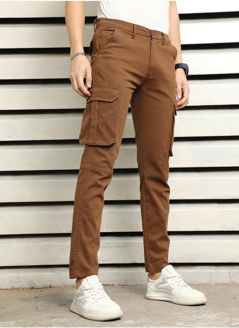 Men Brown Trousers