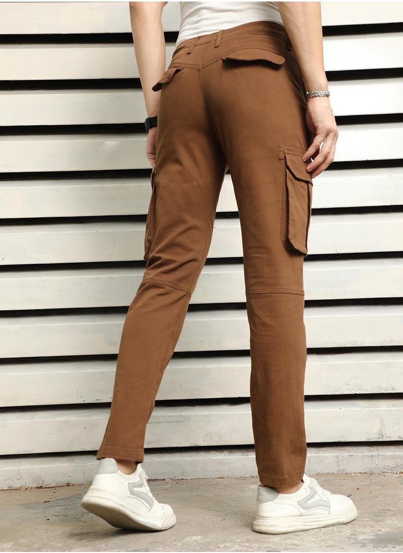 Men Brown Trousers