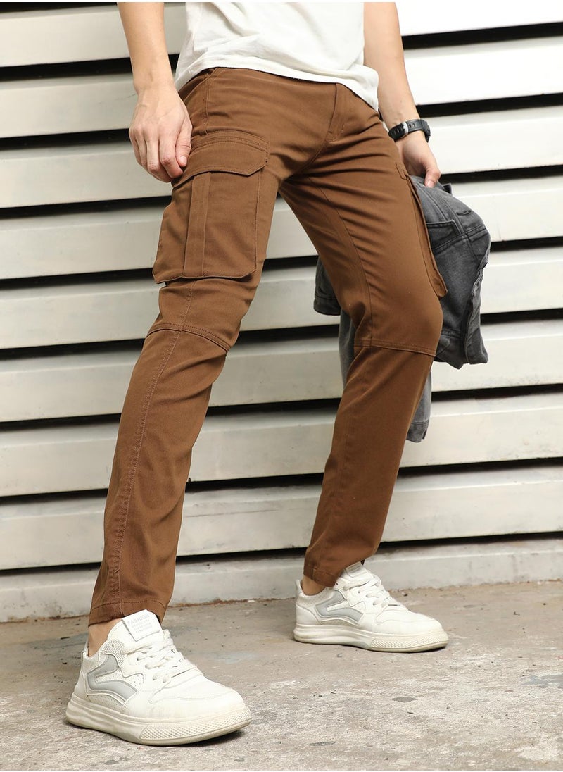 Men Brown Trousers