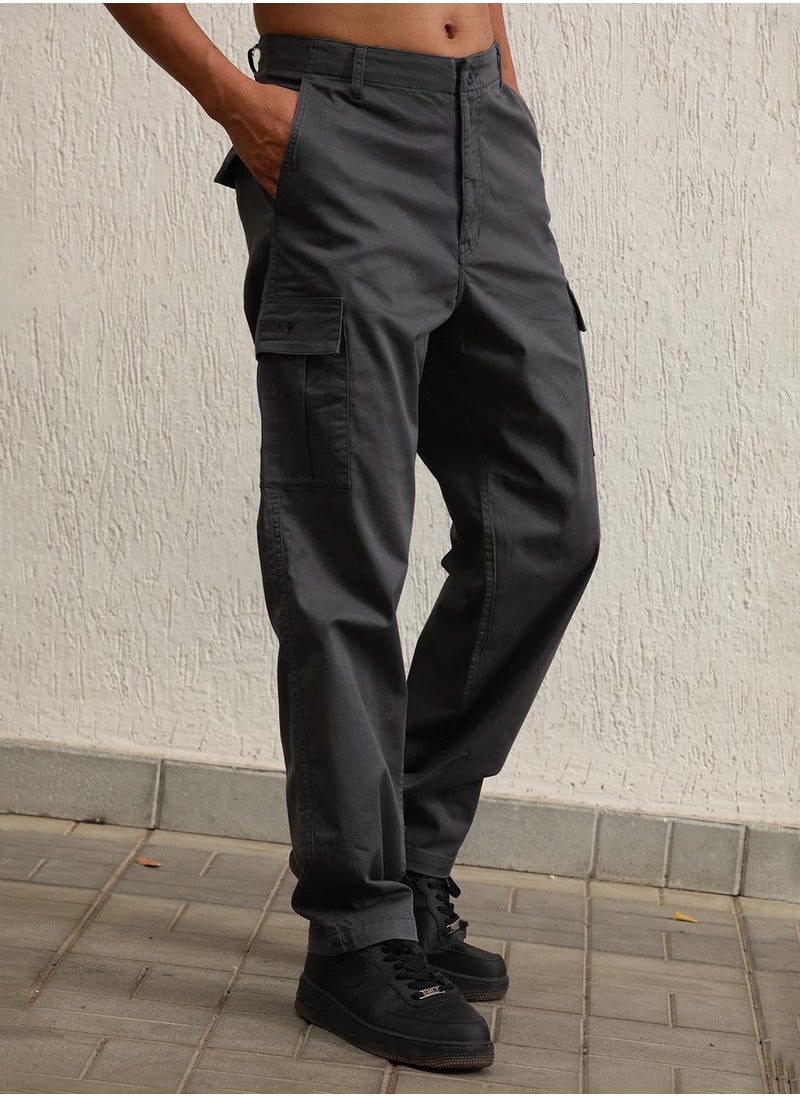 Men Charcoal Trousers