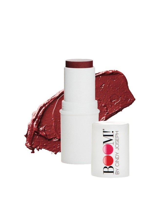 Boom Beauty Boom Stick Berry: 3-In-1 Cream Blush Stick For Eyes, Lips & Cheek, Long-Wearing Blendable & Building Color Vegan Lipstick Pen For All Skin