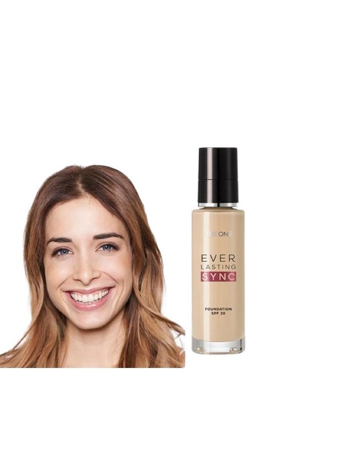 Everlasting Sync Foundation Spf 30, 30Ml (Light Rose Cool)