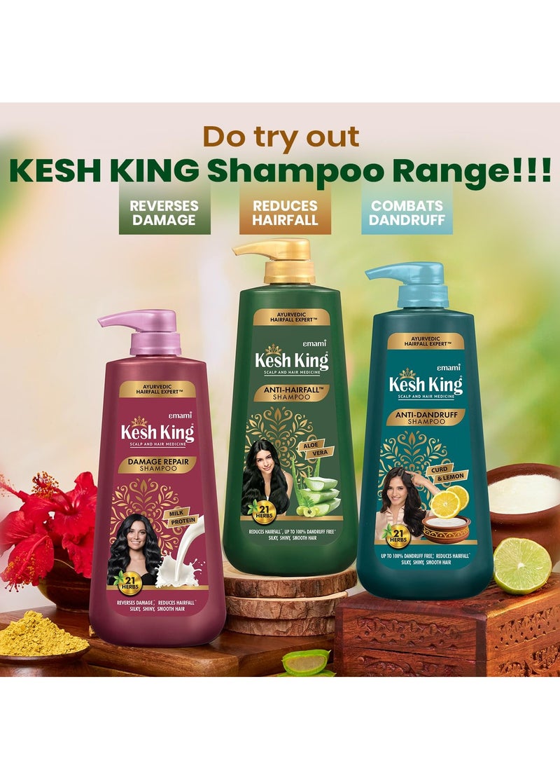 Kesh King Ayurvedic Anti-Hairfall Shampoo | Reduces hairfall | 21 Ayurvedic herbs | No Paraben & No Silicon | Enriched with Aloe Vera, Bhringraja & Amla | 1000 ml