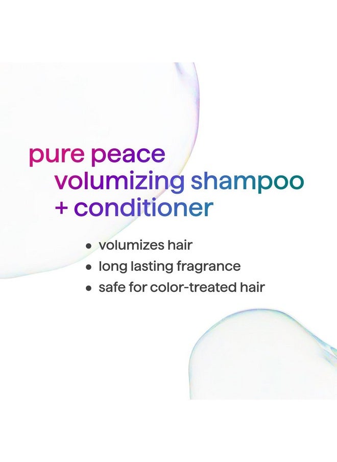 Volumizing Shampoo, Pure Peace With Rose, Peony, And Pink Sea Salt Scent Notes, Paraben And Sulfate Free, 14 Oz (Pack Of 1)