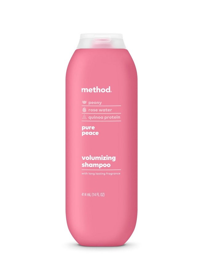 Volumizing Shampoo, Pure Peace With Rose, Peony, And Pink Sea Salt Scent Notes, Paraben And Sulfate Free, 14 Oz (Pack Of 1)