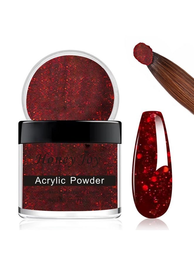 28G/Box Color Acrylic Powder Professional Red Glitter Acrylic Nail French Manicure Powder For Nail Extension Acrylic Nail System,Hj-Nap017-No.36