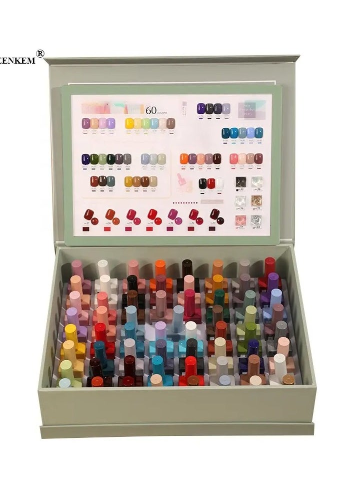 Pastel 60+3 Color Collection Nail Gel Polish Set OEM Custom Unique Bottle Gel Nail Polish