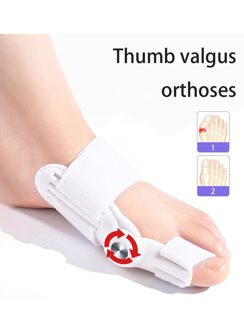 2pcs，Toe straightener toe bunion corrector adjustable knob suitable for left and right feet for women and men