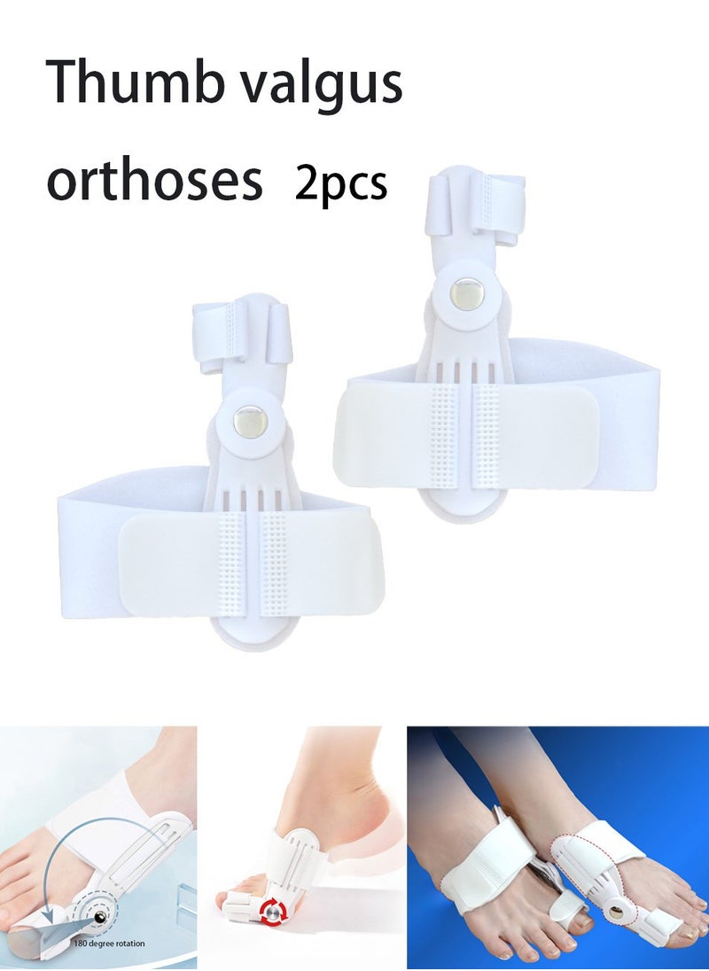 2pcs，Toe straightener toe bunion corrector adjustable knob suitable for left and right feet for women and men