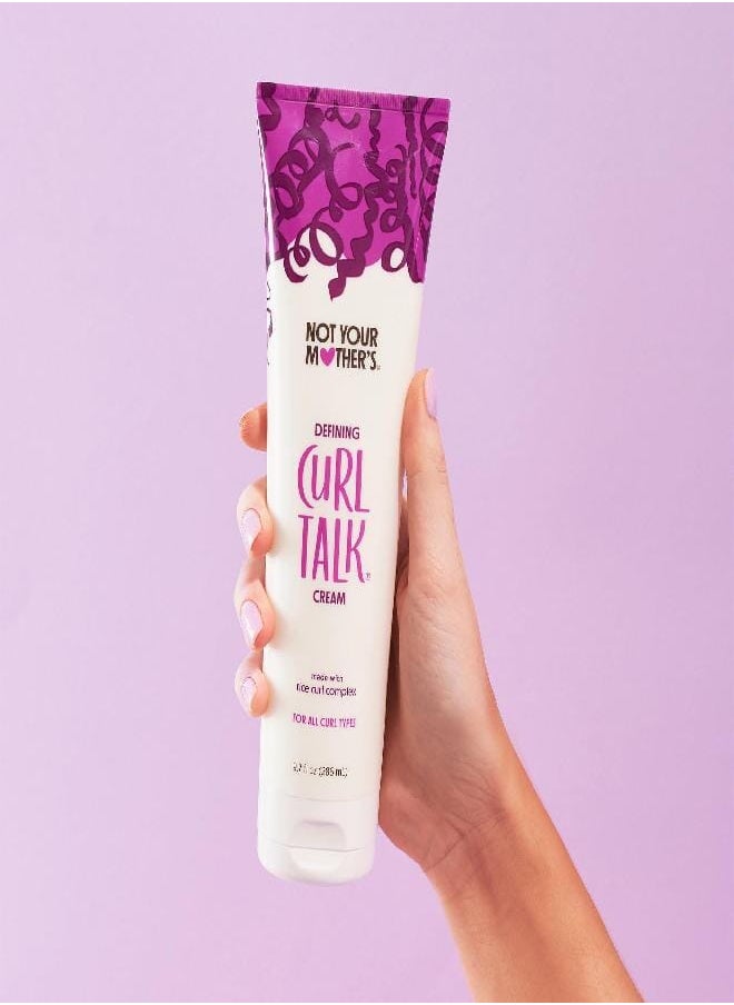 Not Your Mother's Curl Talk Curly Hair Defining Curl Cream, Frizz Control Styling Gel, Curl Activating Mousse (3-Pack) - 9.7oz Cream/Gel - 7oz Mousse