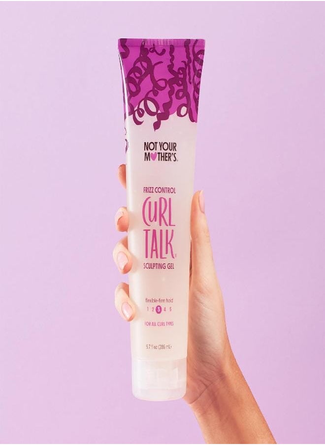 Not Your Mother's Curl Talk Curly Hair Defining Curl Cream, Frizz Control Styling Gel, Curl Activating Mousse (3-Pack) - 9.7oz Cream/Gel - 7oz Mousse