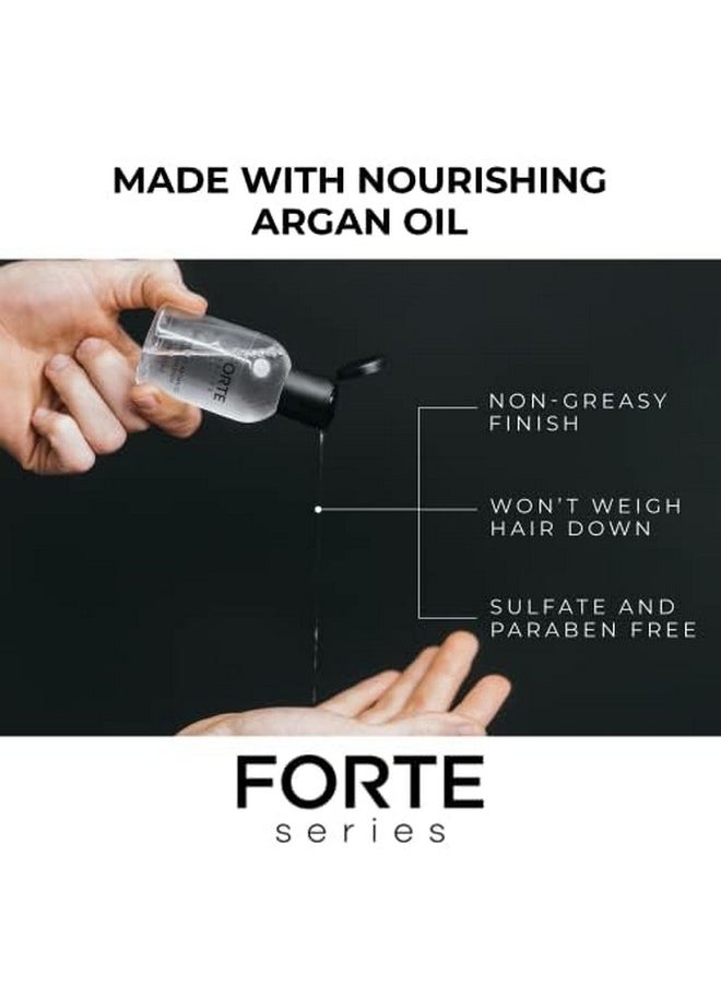 Hydrating Argan Oil Daily Hair Serum By Forte Series Sulfate Free Argan Hair Oil For Men Hair Serum For Dry Damaged Hair, For Styling Hair (75 Ml / 2.5 Oz)