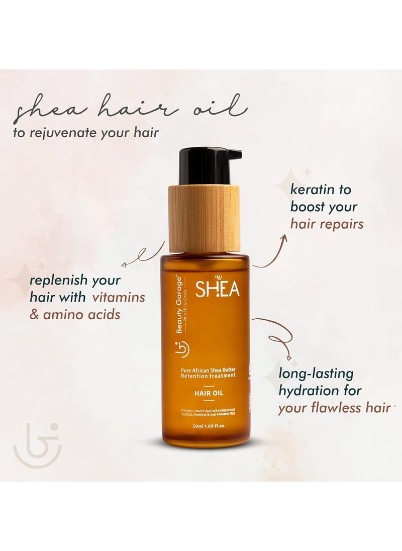 Pure African Shea Butter Retention Treatment Hair Oil 50ml