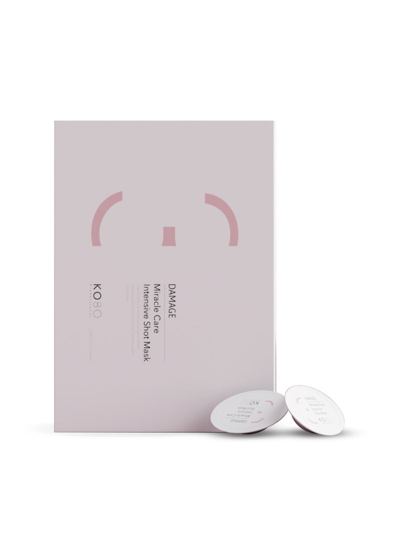 KOBO PROFESSIONAL 3 DAMAGE MIRACLE CARE  INTENSIVE SHOT MASK 6 SHOTS