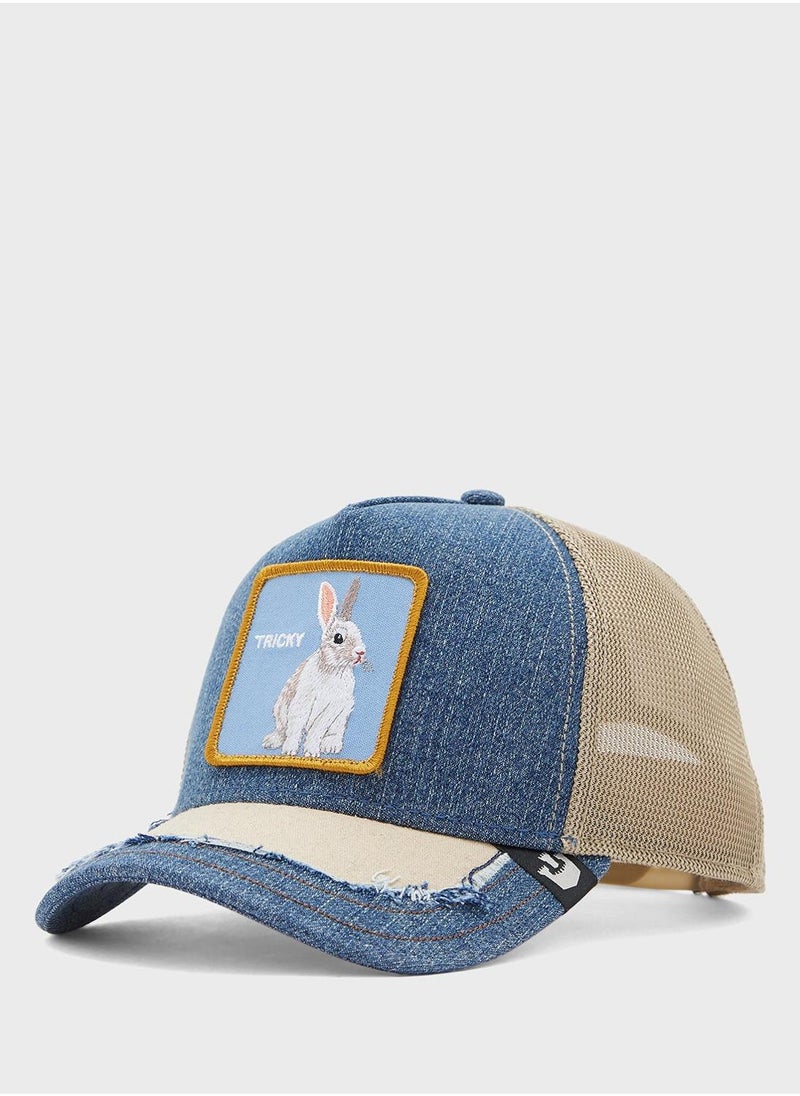 Silky Rabbit Curved Peak Cap