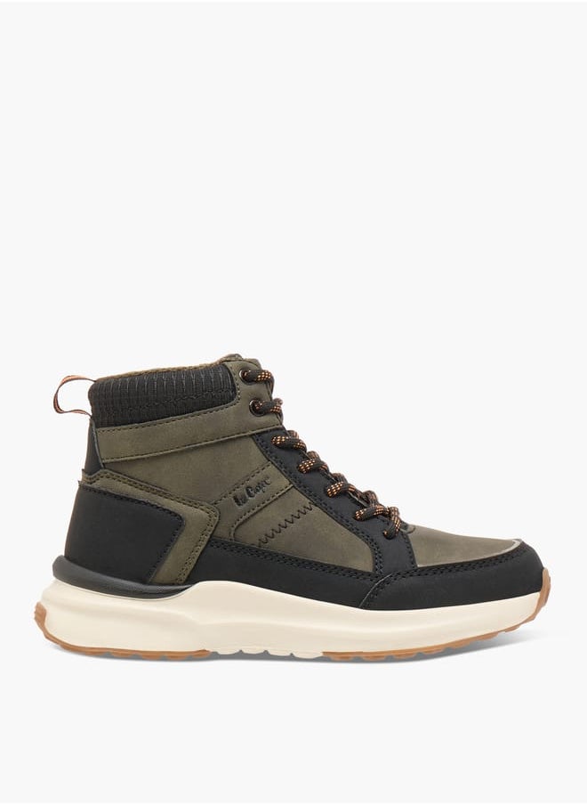 Boys' High Top Sneakers with Lace-Up Closure