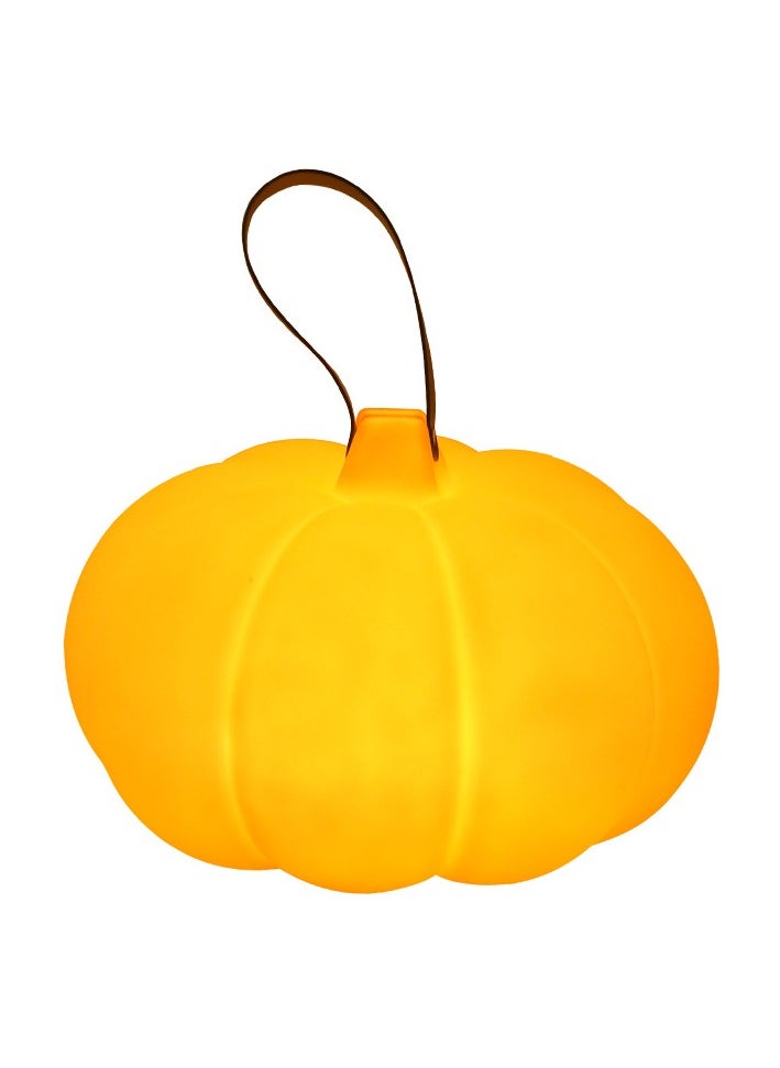 Solar Pumpkin Statue Outdoor Garden Glowing Pumpkin Decoration Resin Pumpkin Fall Christmas Halloween Thanksgiving Gifts Outdoor Decoration Suitable for Porch Terrace, Patio, Lawn