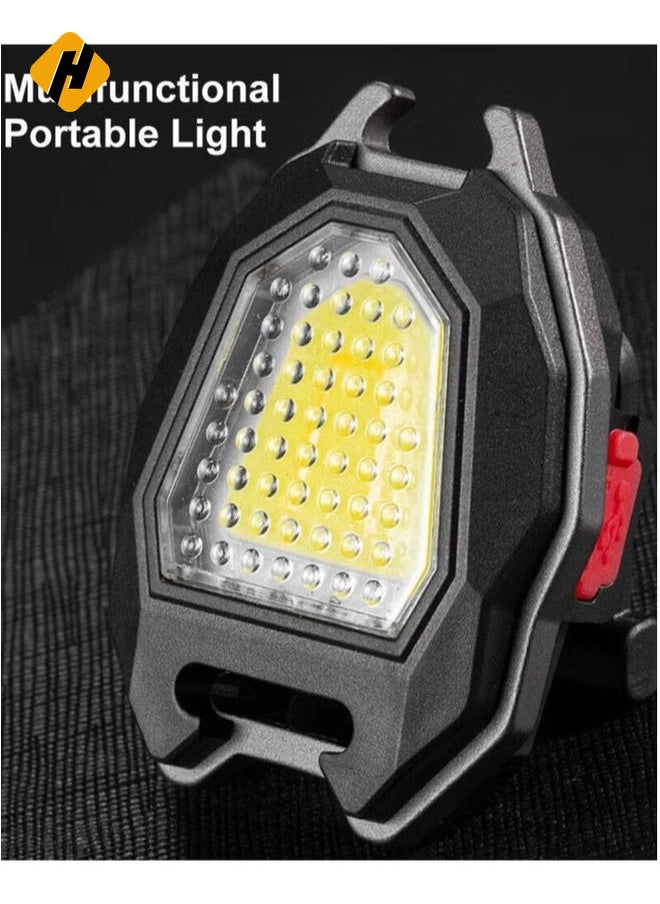 Mini LED Working Light Portable Keychain Flashlight Camping COB Lamp For Lighter Bottle Opener Emergency Light