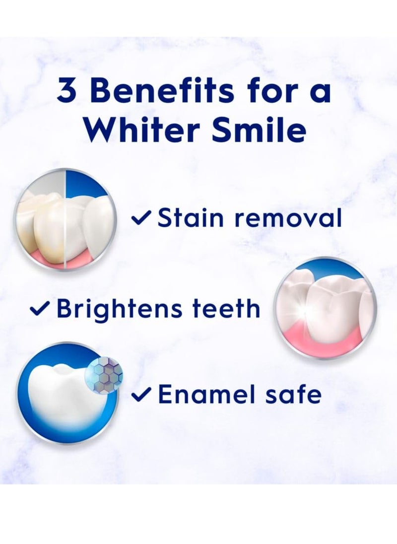 Crest 3D White Advanced Charcoal Teeth Whitening Toothpaste with Fluoride, 3.3 oz, Pack of 3